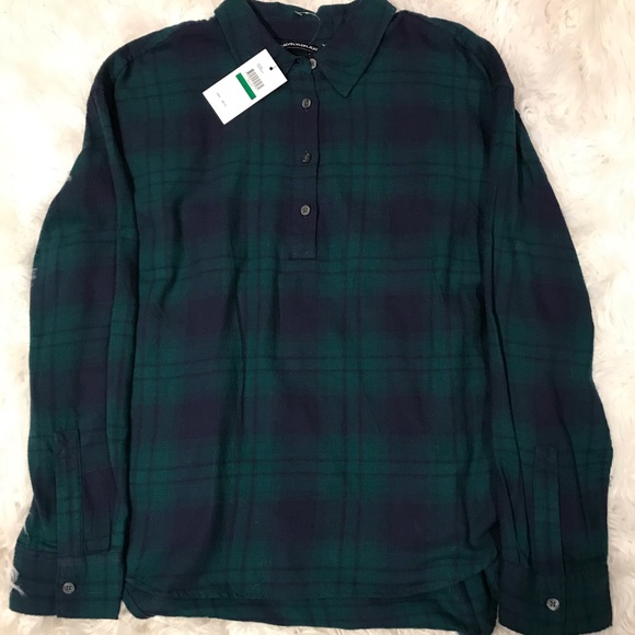 Calvin Klein Tops - Women’s Calvin Klein Flannel Green Size L Large